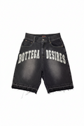 Unisex Embroidered Denim Shorts
