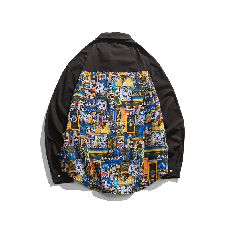 Retro Loose Fit Graffiti Shirt