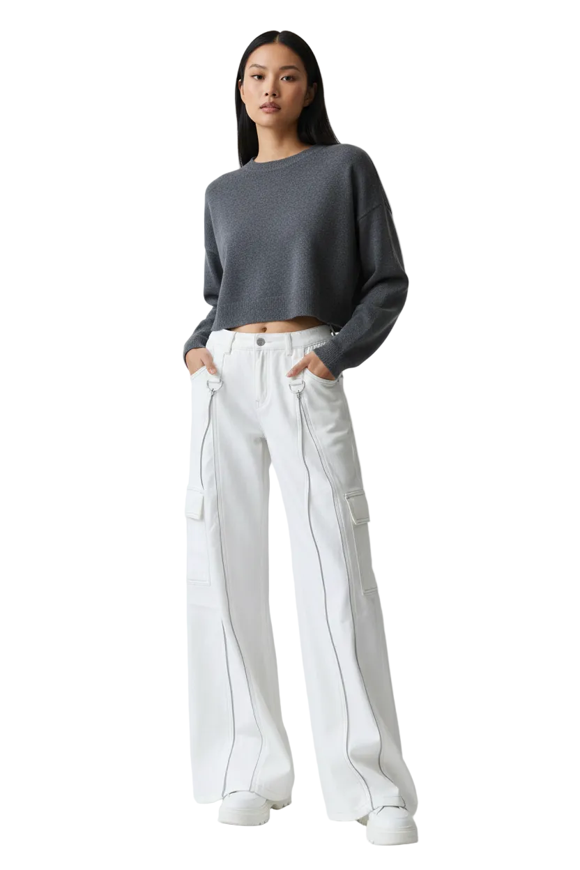 Straight-Leg Casual Pants