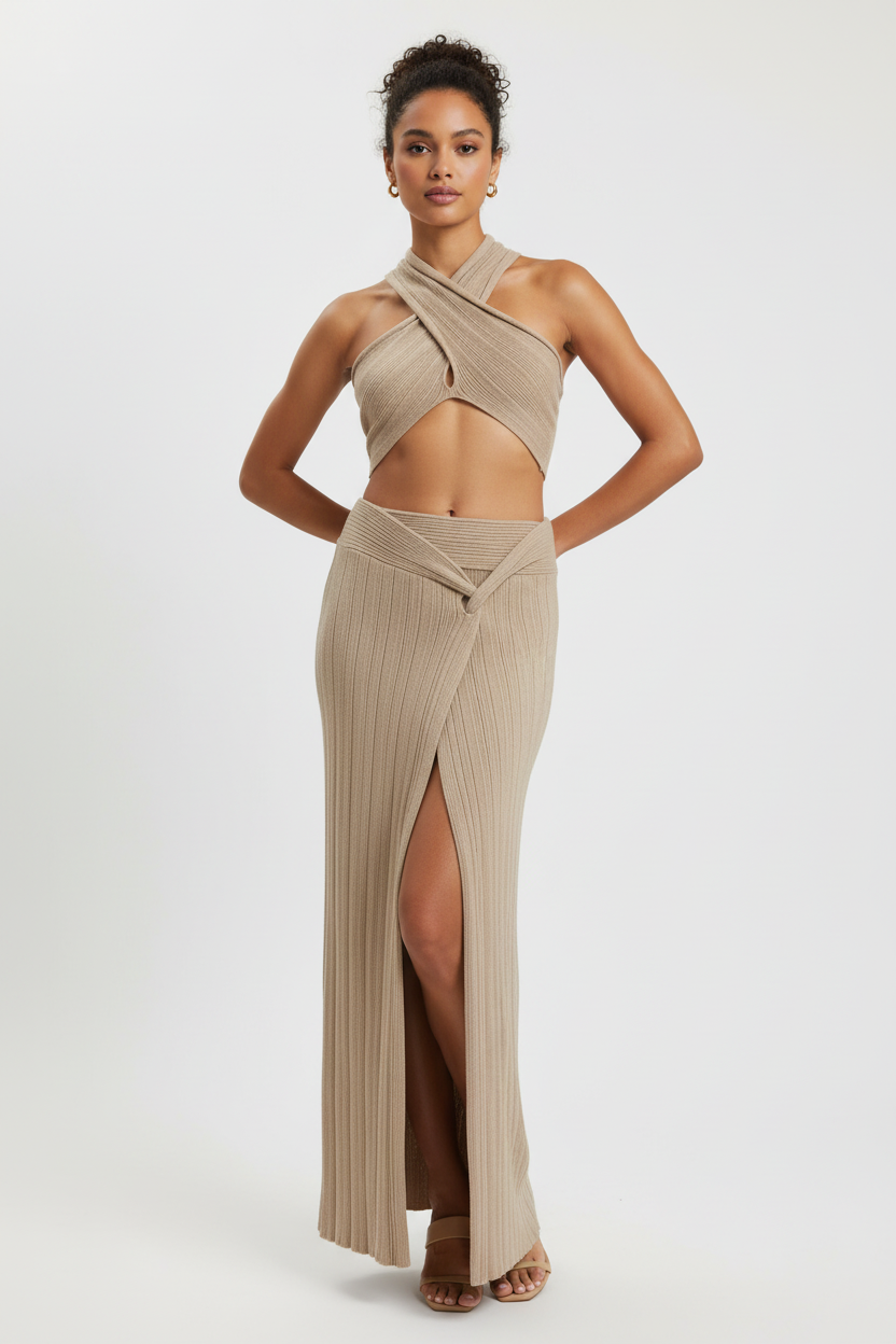 Metallic Knit Set