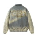 Gradient Wash Thick Quilted Denim