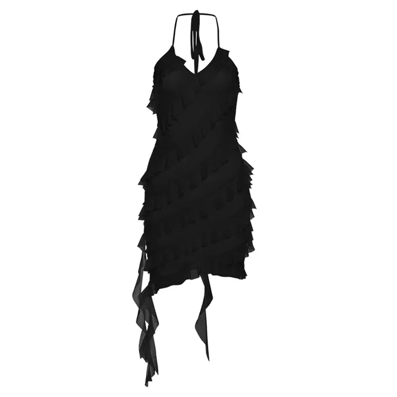 Solid Color Fashion Dress