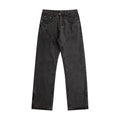 Patchwork Washed Straight Jean