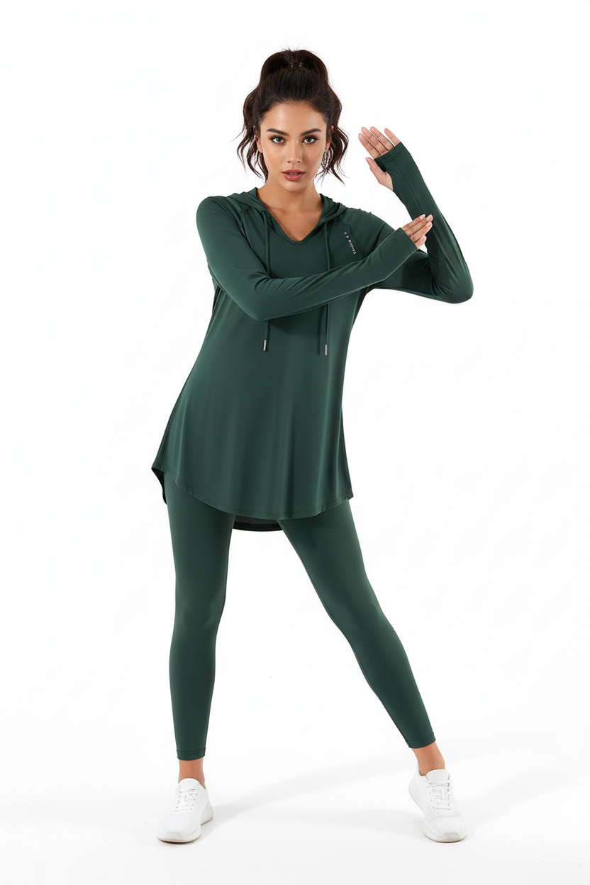 Casual Loose Gym Fit Top - Green