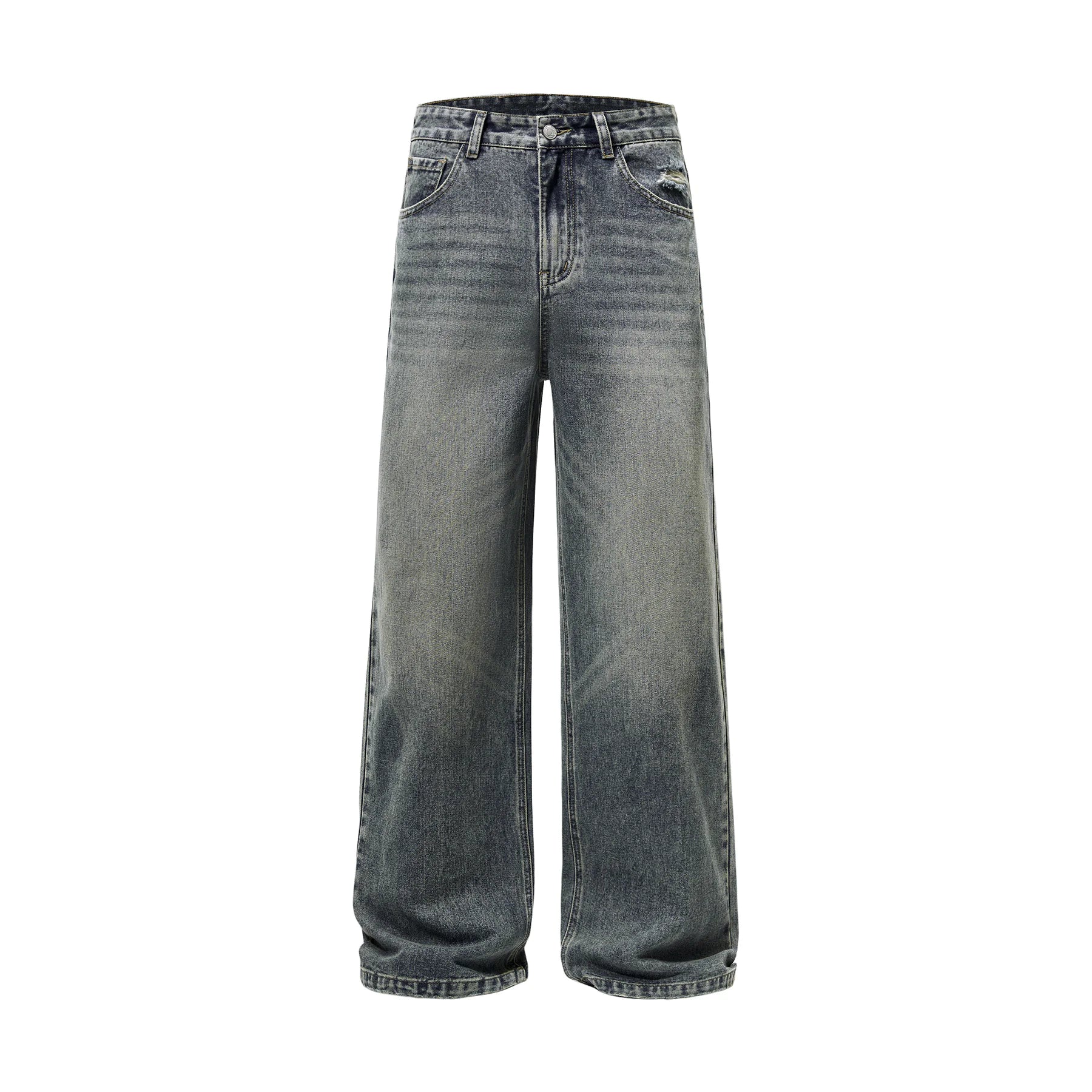 Straight-Leg Denim Jeans