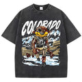American Vintage Oversized Skeleton Graphic T-Shirt