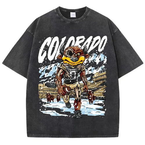 American Vintage Oversized Skeleton Graphic T-Shirt