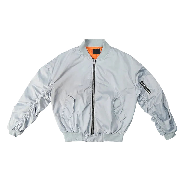 Flight Jacket with Elastic Sleeves