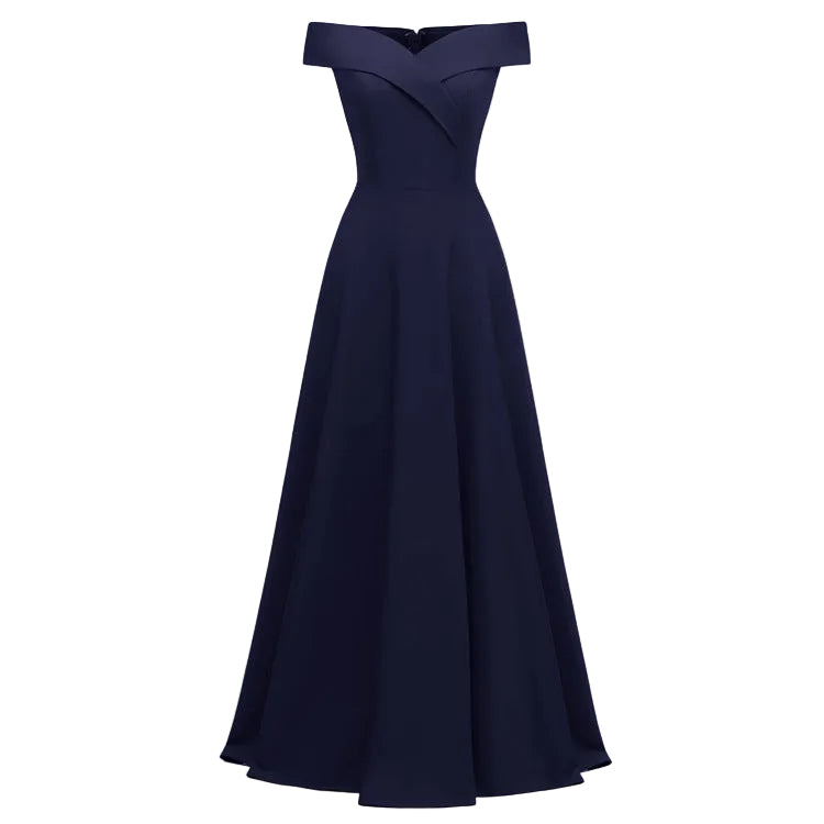 Off-Shoulder Long Evening Gown Dress