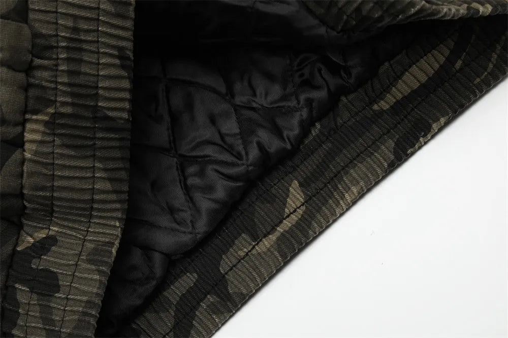 Camouflage Hooded Cotton Jacket