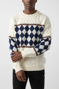Apollo Check Sweater- Stylish Knitwear