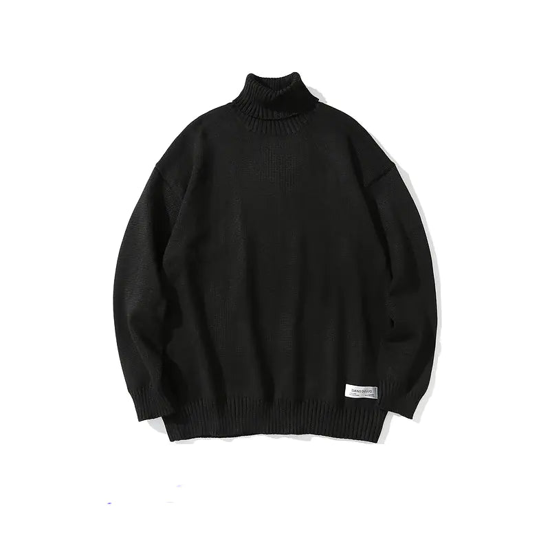 Japanese Retro High Neck Sweater