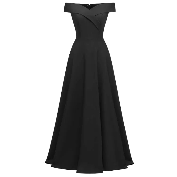 Off-Shoulder Long Evening Gown Dress