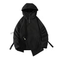 Hooded Black Patchwork Jacket