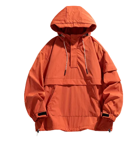 Loose-Fit Hooded Jacket