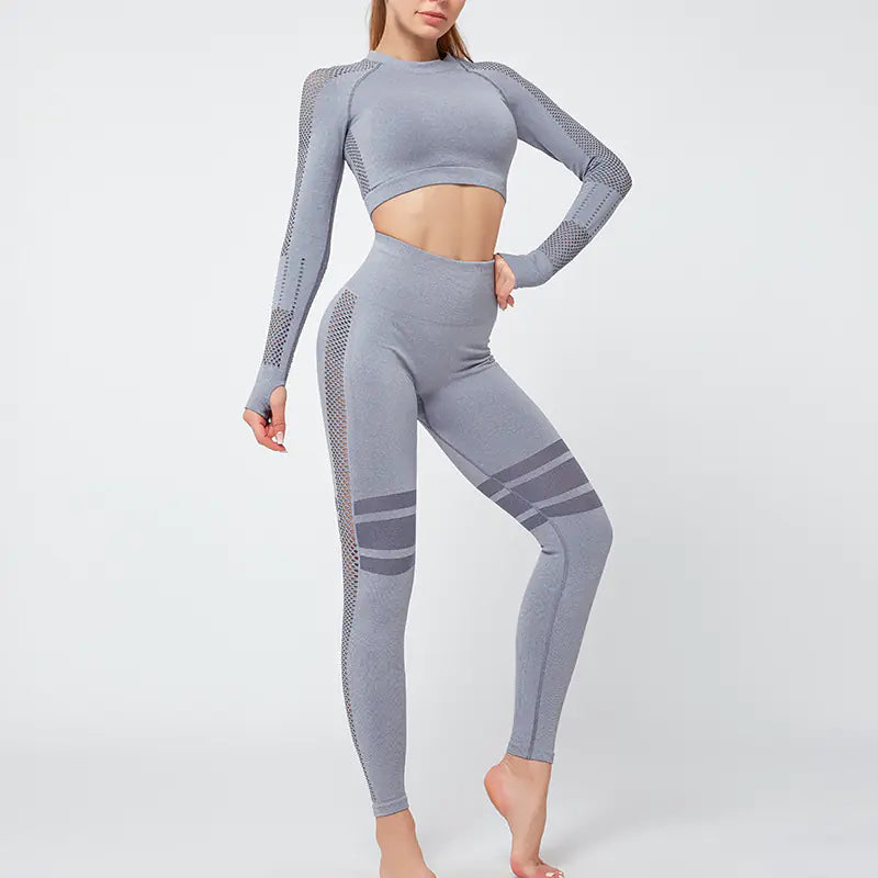 Long Sleeve Workout Leggings Set