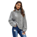 Loose Fit High Neck Knit Sweater