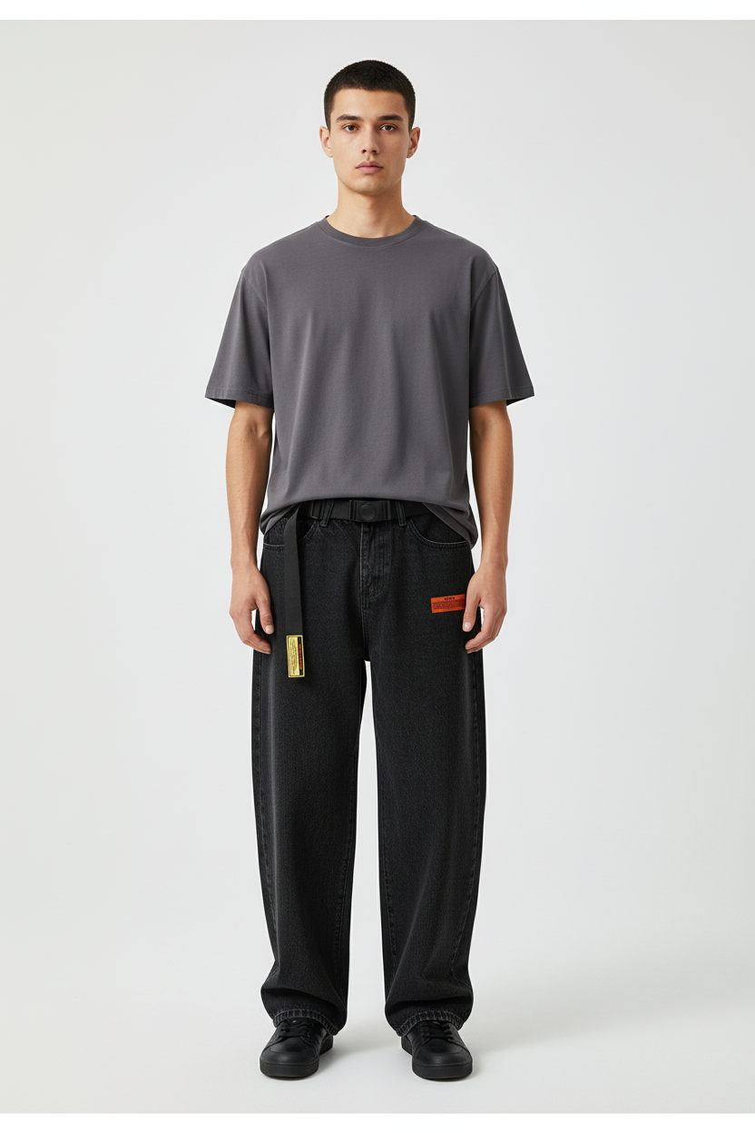 Harun Overalls Pants - Male Model