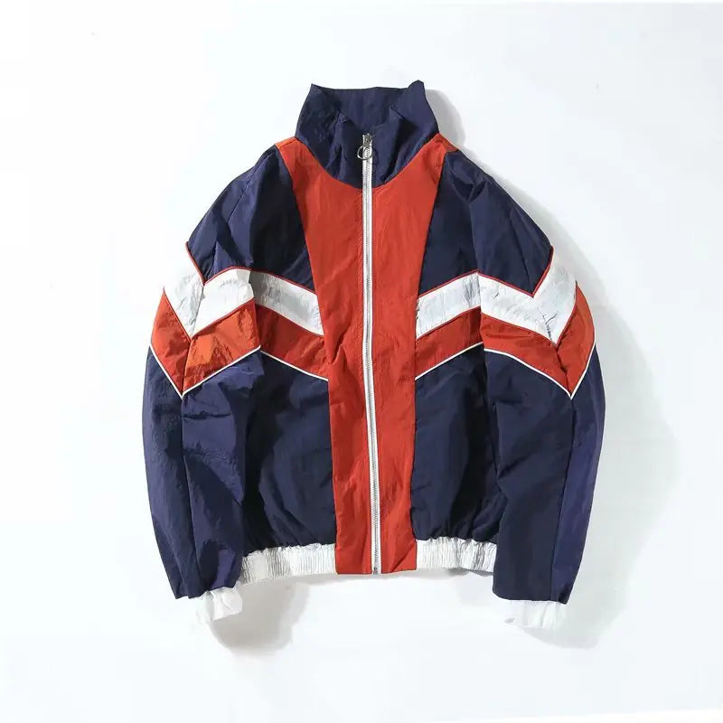 Thick Striped Baseball Jacket