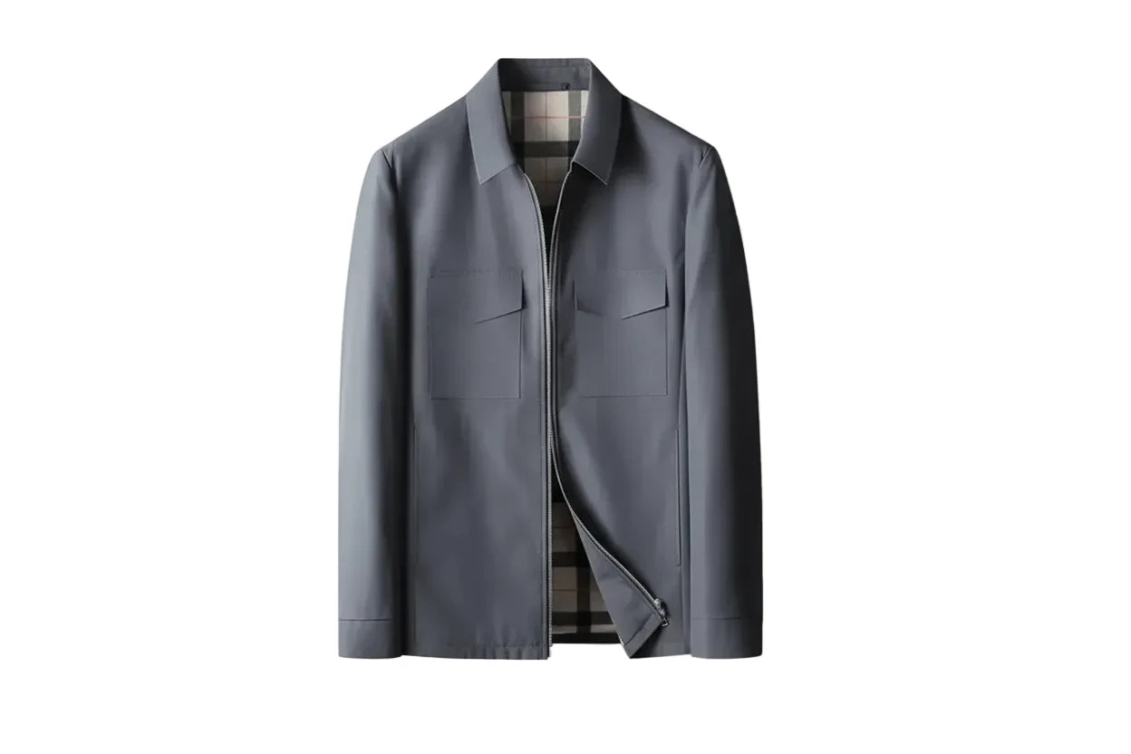 Plaid Overcoat Jacket