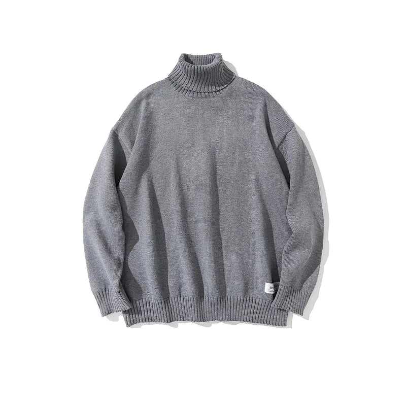 Japanese Retro High Neck Sweater