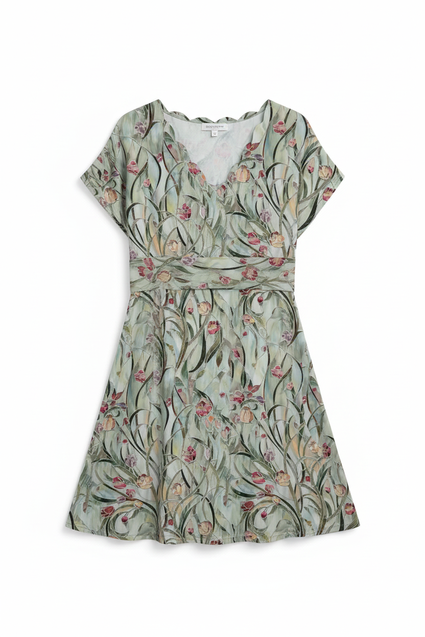 Loose Short Sleeve Dress - No Mannequin