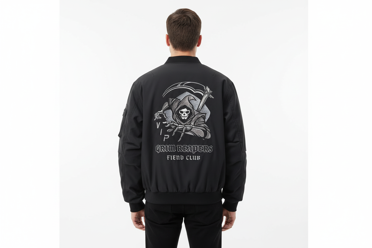 God of Death Techwear Bomber Jacket