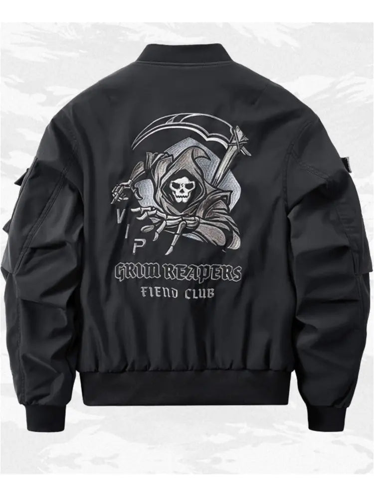 God of Death Techwear Bomber Jacket