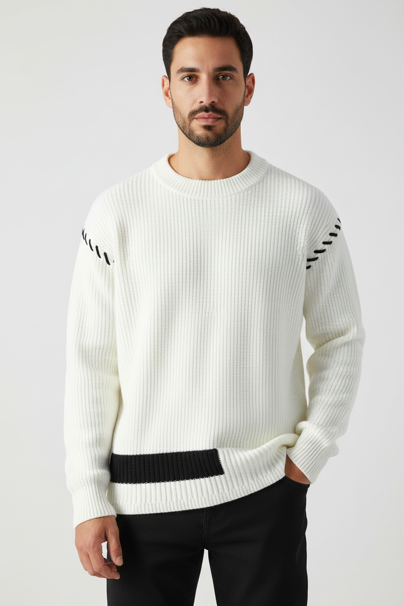 Thickened Round Neck Sweater