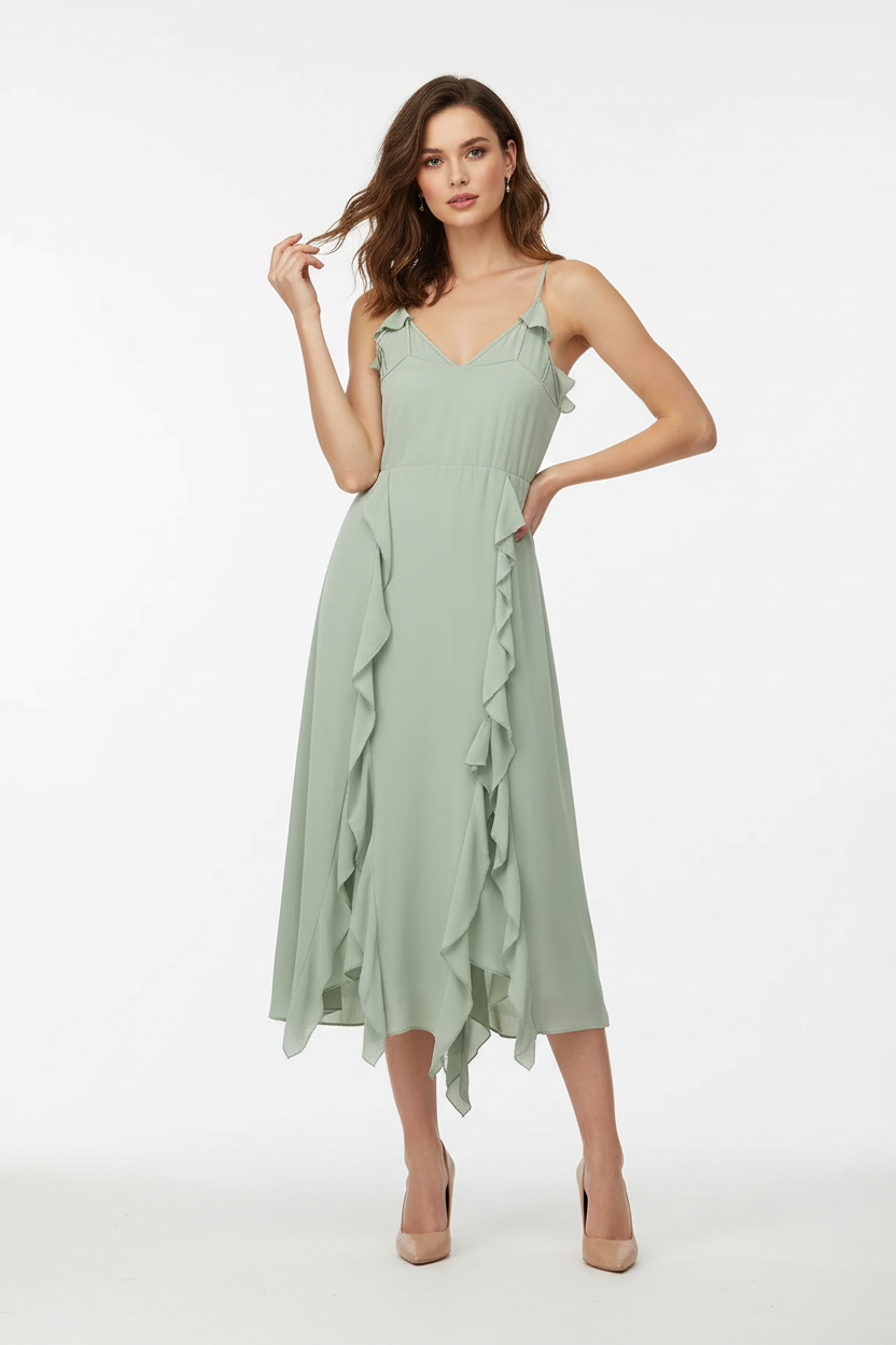 Model Wearing Dress