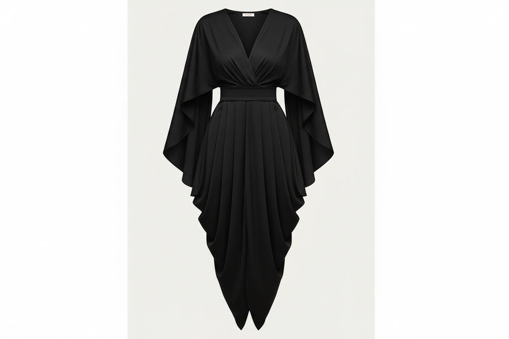 Pleated Wave Dress