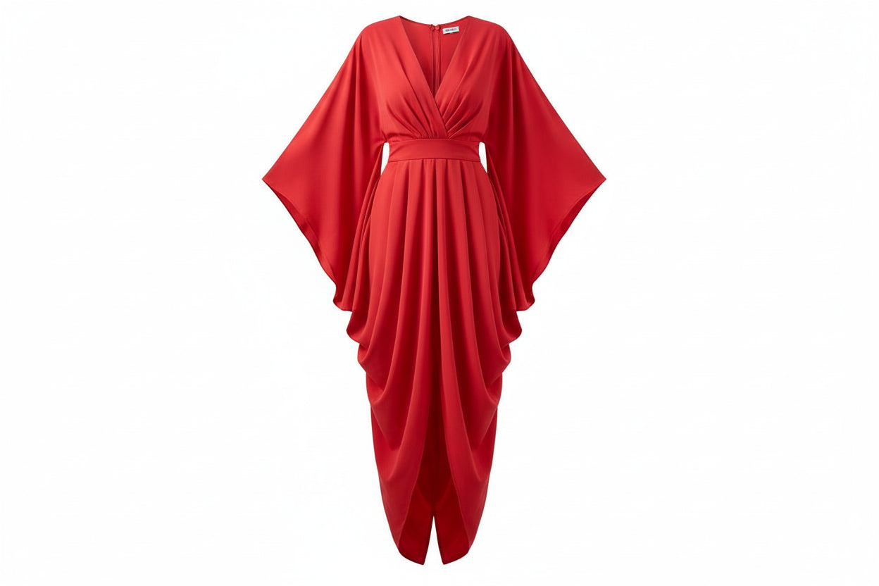 Pleated Wave Dress
