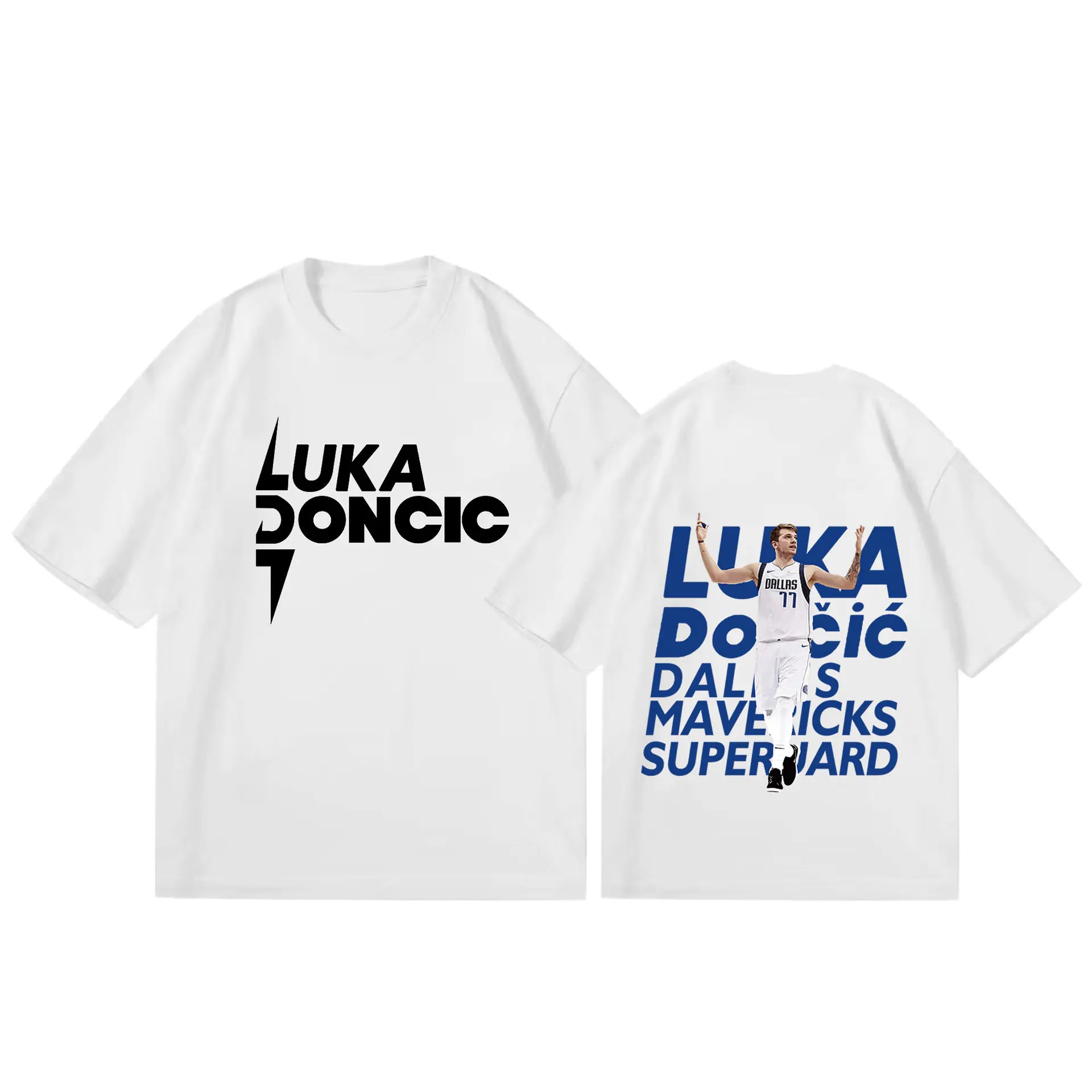 Casual Cotton T-shirt with Alphabetical