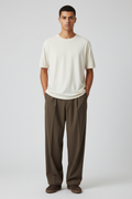 Pleat Baggie Pants - Male Model