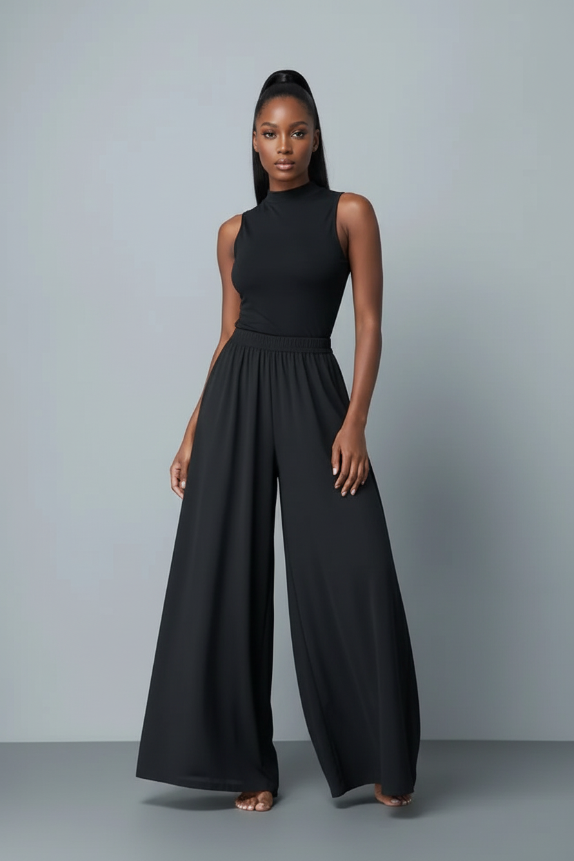 Chiffon Wide Leg Pants