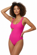 Sexy One Piece Cutout High Cut Tummy Control Swimwear