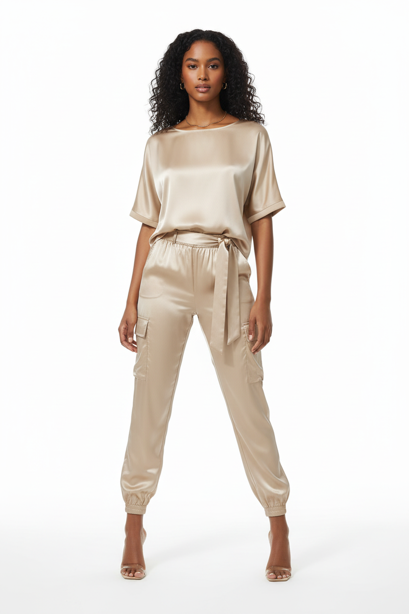 Satin Two-Piece Set