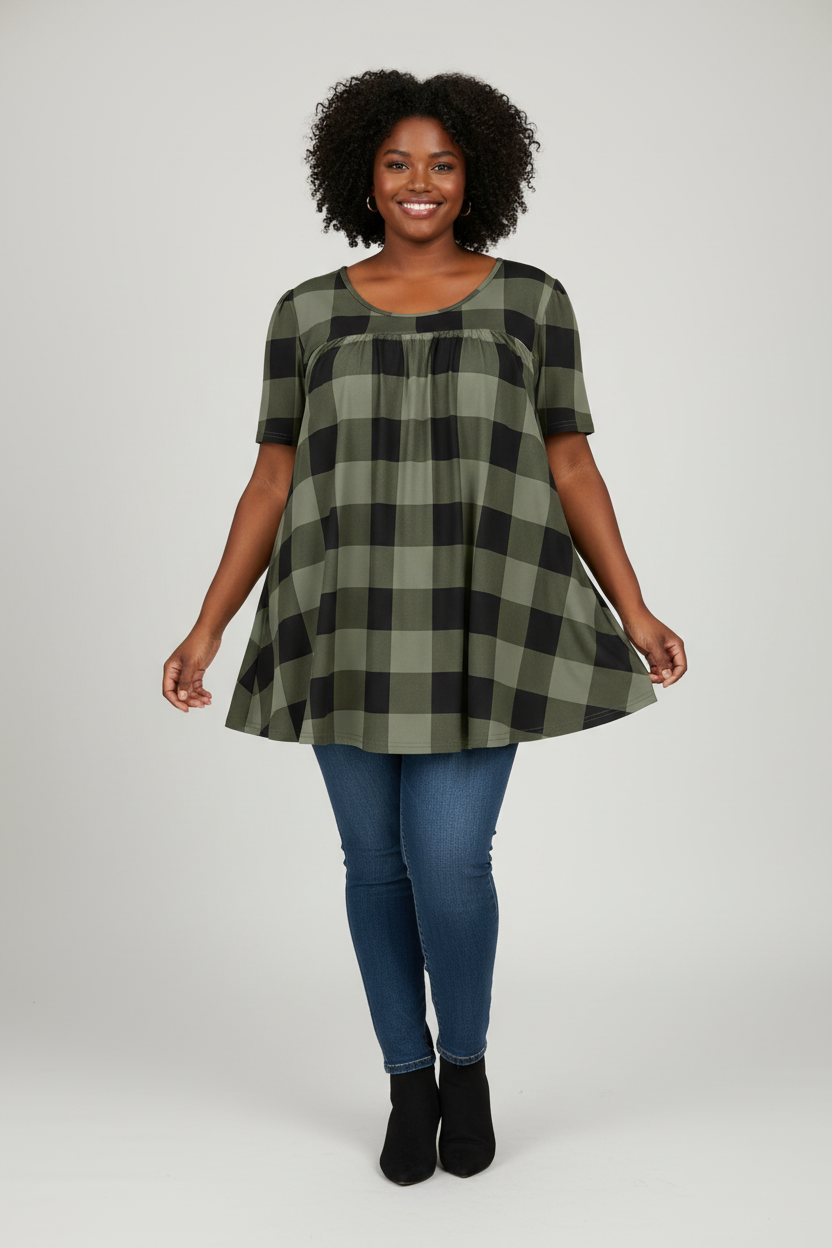 Plus Size Casual Loose Tops