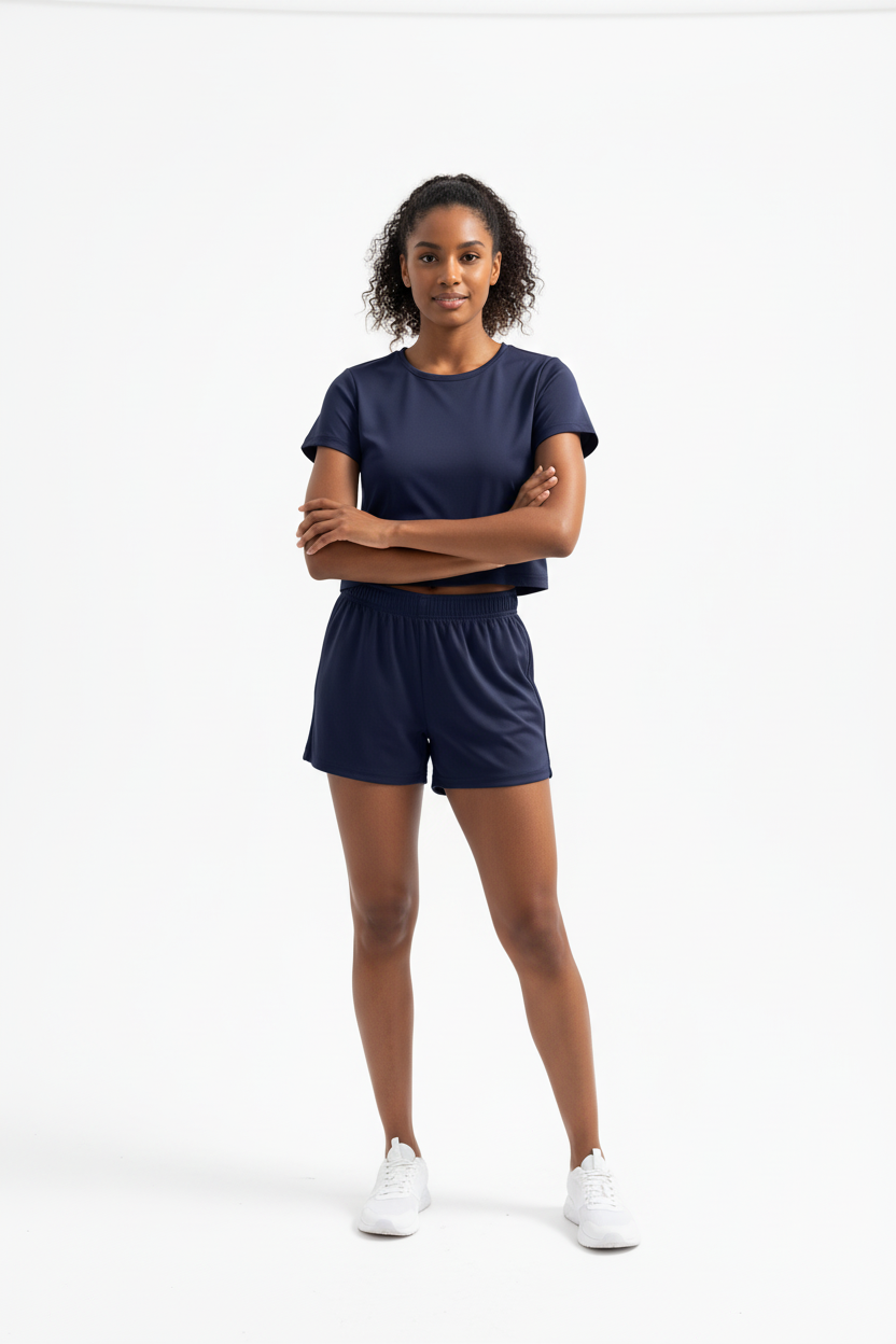 Two Piece Sets Summer Slim Fitted Short Sleeve