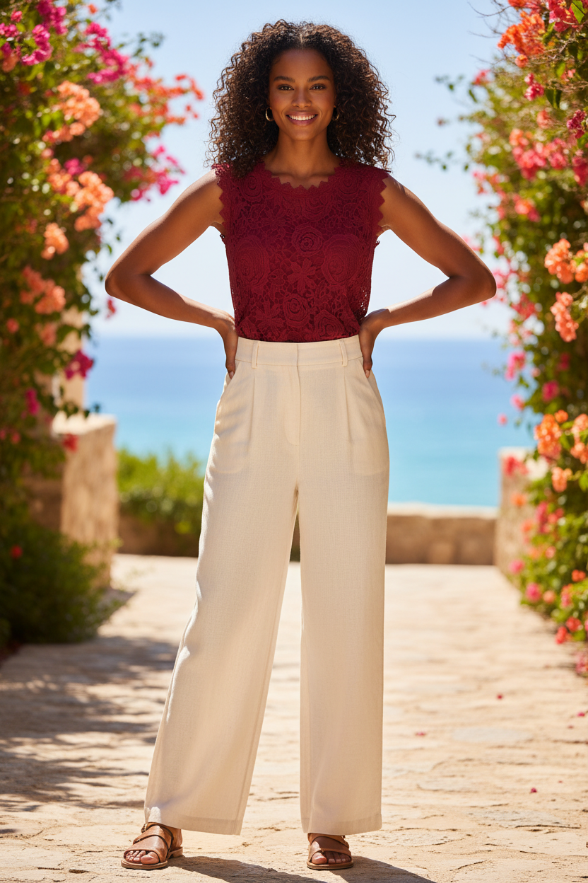 Summer Lace Vest Tops