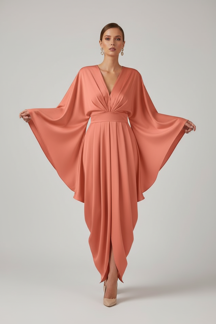 Pleated Wave Dress