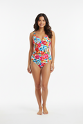 One Piece Tummy Control Slimming Push Up Bra Swimwear