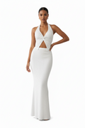 Two Piece Outfits Twist Front Halter Cami Tops and Skirt Summer Set