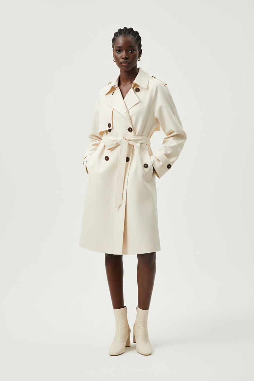 White Windbreaker Jacket