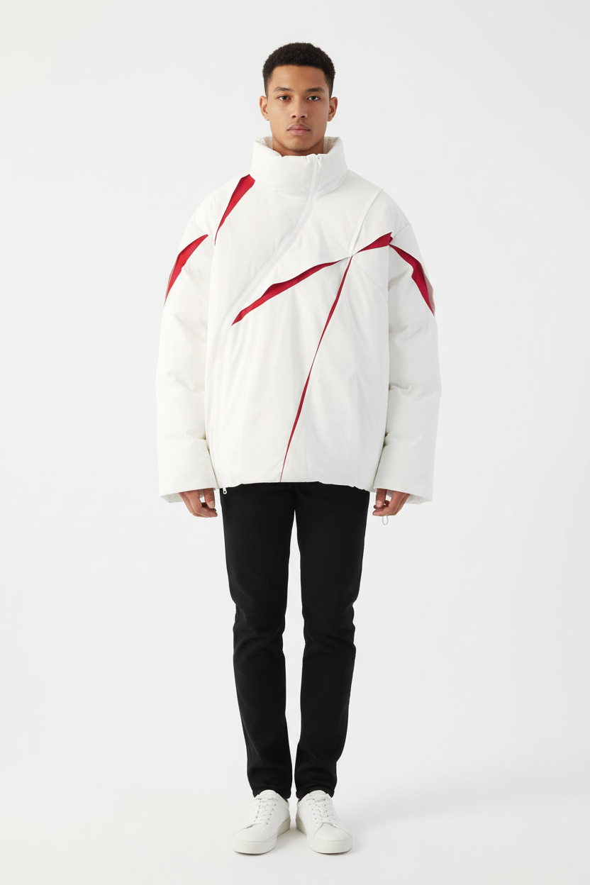 Color Matching Fashion Bread Coat