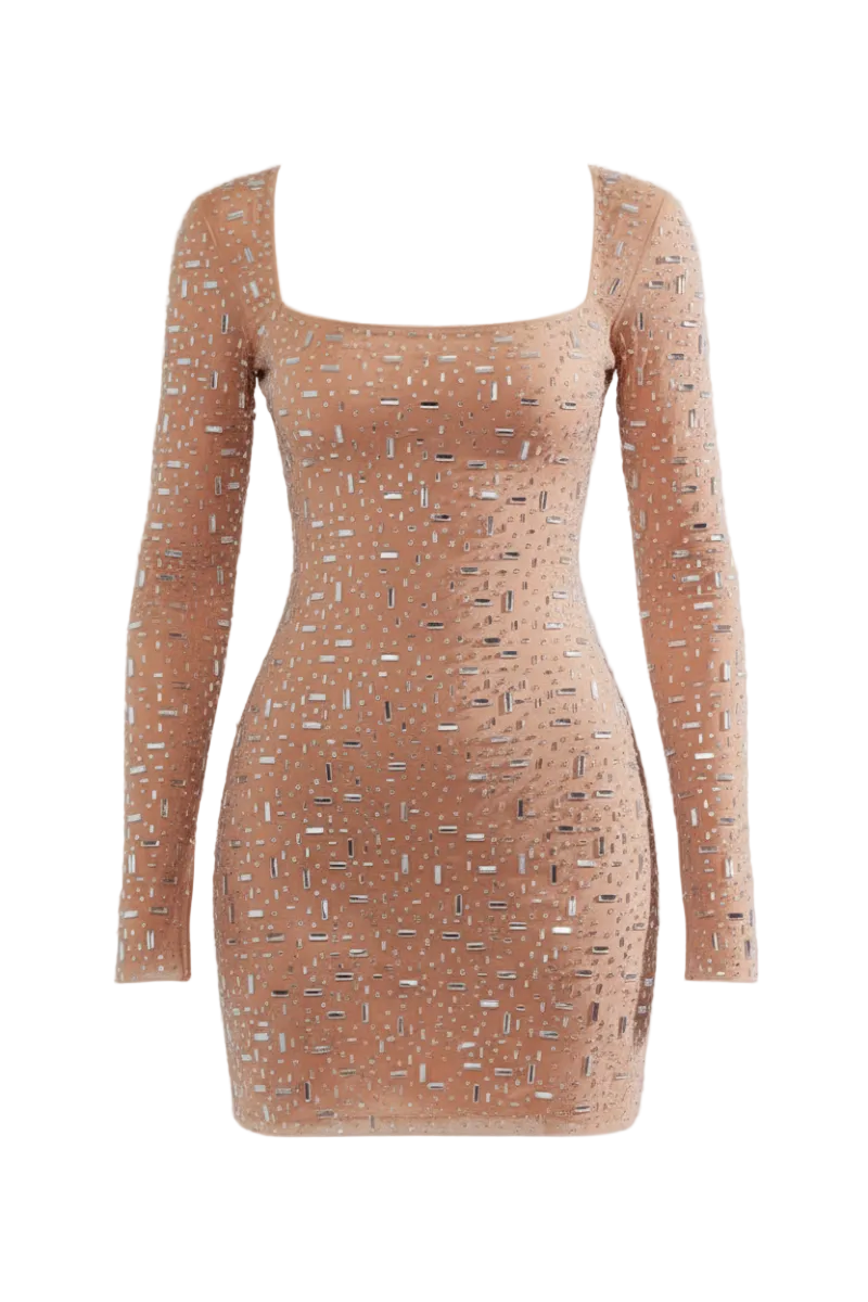Slim-Fit Short Sequined Dress - Product Only