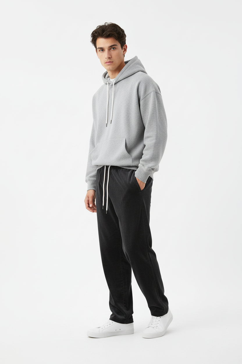 Straight Sports Pants - Male Model