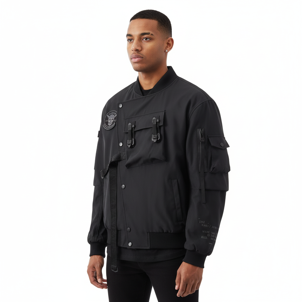 God of Death Techwear Bomber Jacket