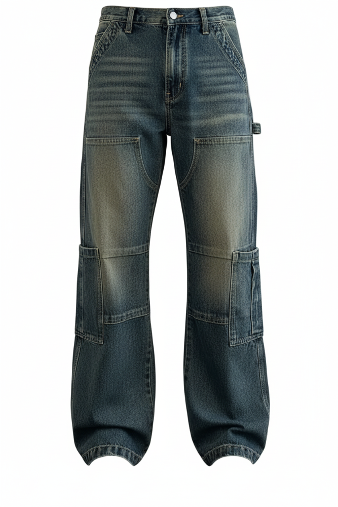 Vintage Workwear Jeans - Vertical 4K