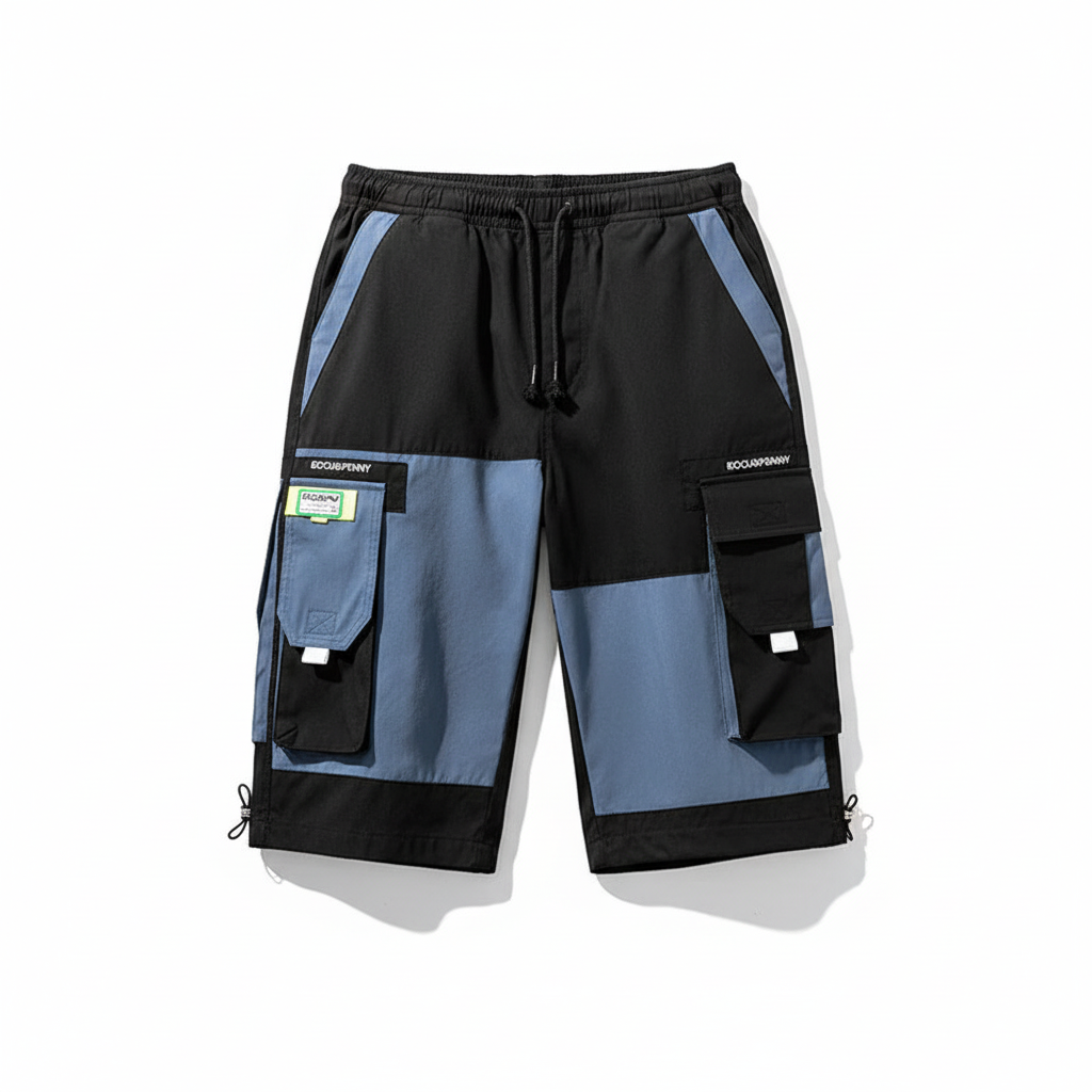 Colorblock Cropped Trousers